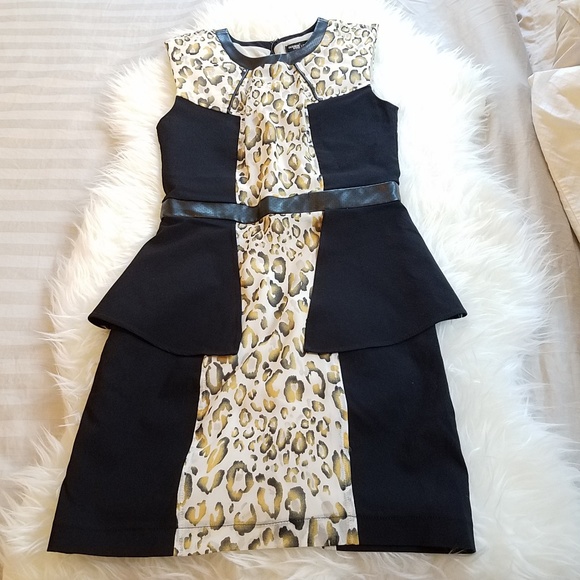 Fashion Star Express Leopard Peplum Mini Dress - Picture 2 of 8